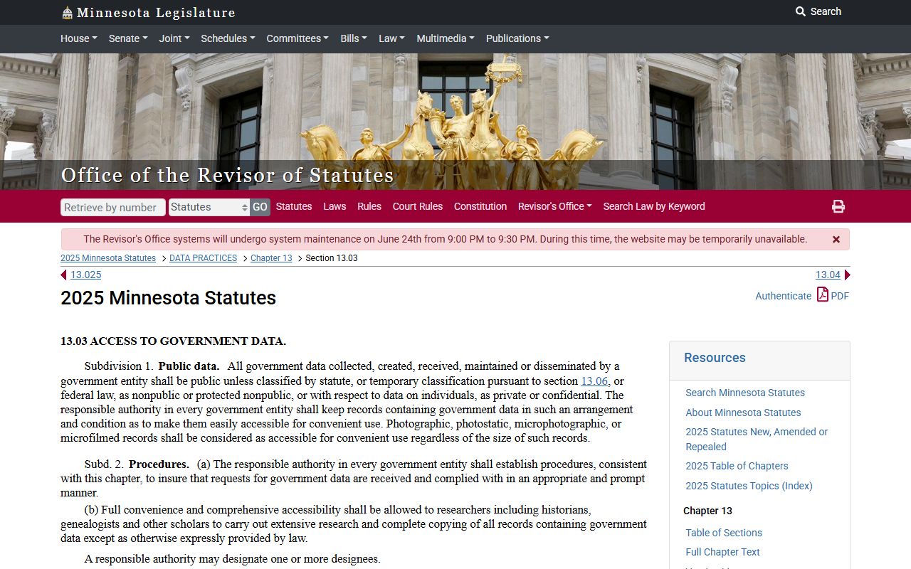 Clay County court dockets Minnesota Government Data Practices Act
